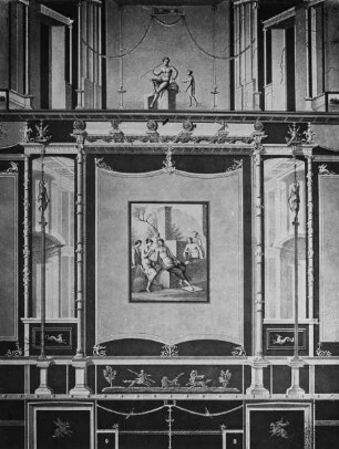Wanddekoration im Dritten Stil