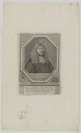 Bildnis des Iohannes Christophorus Aldenhofen