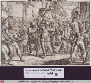 Ritual bei der Krönung des abessinischen Königs Susneus 1609.