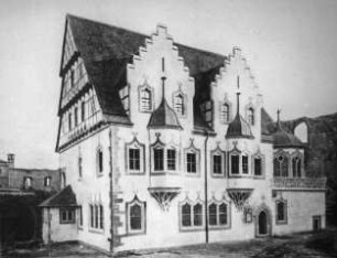 Halle (Saale), Moritzburg, sog. Talamt, freie Nachbildung des 1882 abgebrochenen Talamts der Halloren, erbaut 1558 von Nickel Hoffmann; Carl Rehorst
