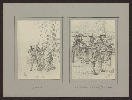 Die Schmiede an Bord S. M. S. Niobe.