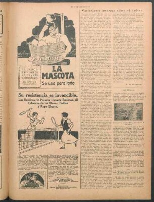 Variaciones amargas sobre el azúcar