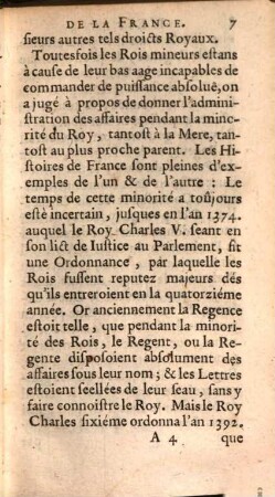 Estat et gouvernement de France : comme il est depuis la Majorité du Roy Louis XIV, à présent regnant