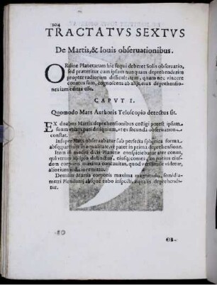 Tractatvs sextvs. De Martis, & Iouis obseruationibus