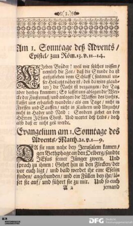 Evangelia und Episteln