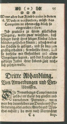 Dritte Abhandlung. Von Anwerbungen und Verlöbnissen