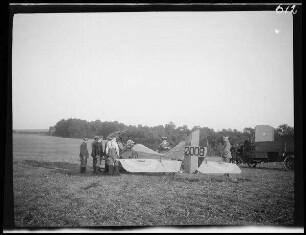 Caulaincourt (Dep. Aisne, Frankreich): Abschuss eines englischen Fliegers