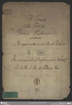 Il trionfo della fedeltà - MT.4.115