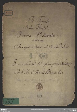 Il trionfo della fedeltà - MT.4.115