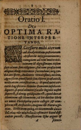 Michaelis Piccarti Fr. Professoris Norici Orationes Academicae