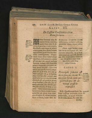 Caput III. De Casibus Conscientiae circa Bona fortunae.