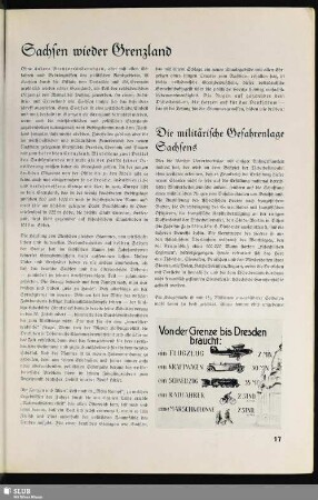 Sachsen wieder Grenzland