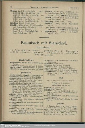 Krumbach und Biensdorf