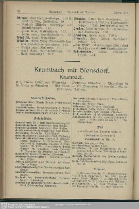 Krumbach und Biensdorf