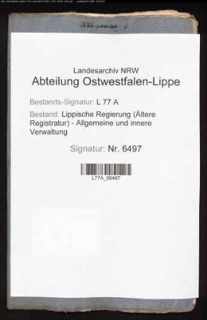 Abschoß gegen die Grafschaft Rheda
