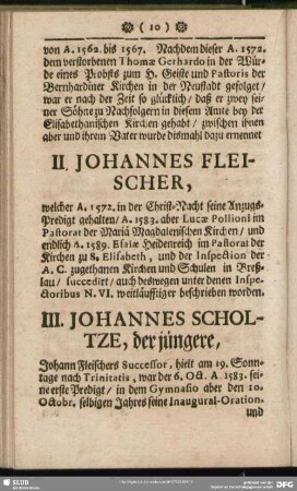 III. Johannes Scholtze, der jüngere