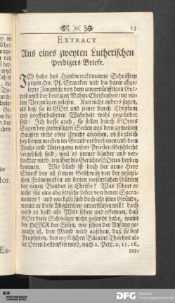 [Extracte aus weiteren Briefen]
