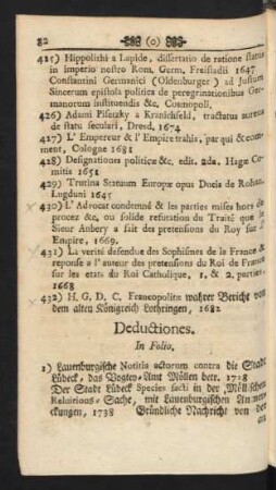 Deductiones.