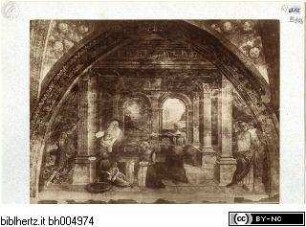 Kapellendekoration mit Marienzyklus, Propheten und Sibyllen, Geburt Marias