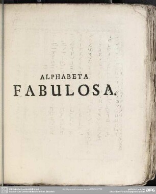 Alphabeta Fabulosa