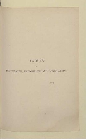 TABLES
