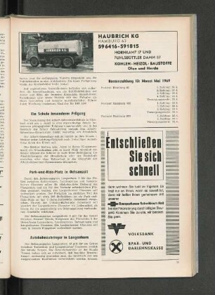 Rentenzahlung für Monat Mai 1969