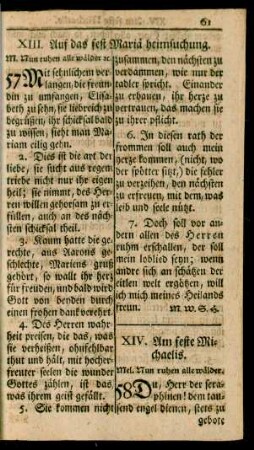 XIV. Am feste Michaelis