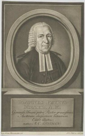 Bildnis des Ioannes Petrvs Miller