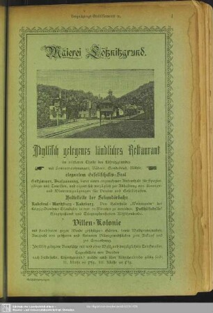 Anzeigen : Vergnügungs-Etablissements