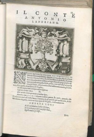 Il Conte Antonio Landriano.