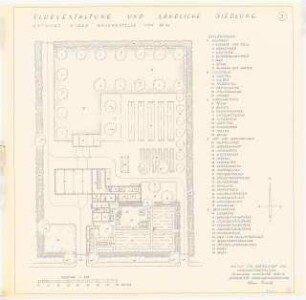 Flurgestaltung und ländliche Siedlung Garz-Hoppenrade: Grundriss 1:200