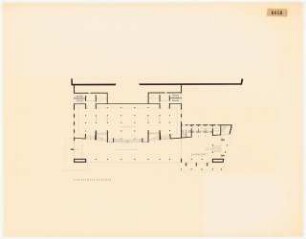 Oper, Hannover Innenausbau: Grundriss Garderobengeschoss, ca. 1:200