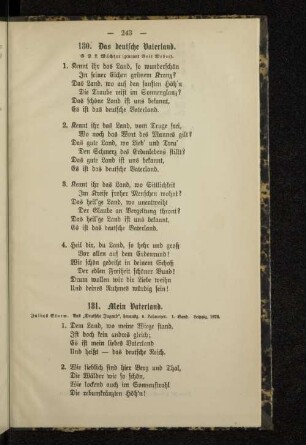 181. Mein Vaterland.