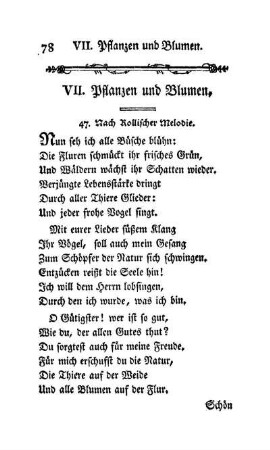 VII. Pflanzen und Blumen.