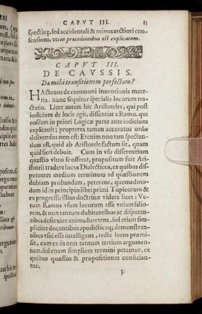 Caput III. De Caussis.