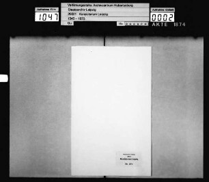 Kühn, Johann Carl, Einwohner in Leipzig, gegen Kühn, Marie Therese