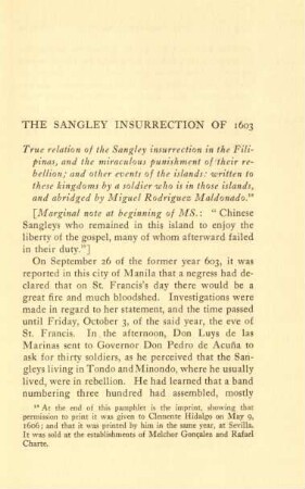 The Sangley insurrection of 1603