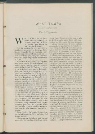 West Tampa. : La ciudad improvisada.