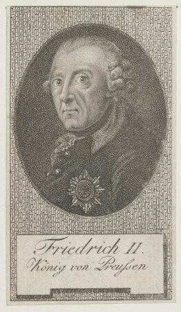 Bildnis des Friedrich II. König von Preussen