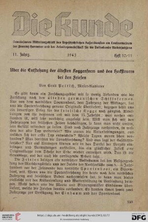 11: Über die Entstehung der ältesten Koggenform und des Hecksteuers bei den Friesen