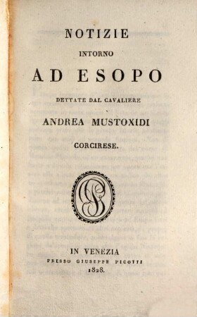 Esopo : poema giocoso in Canti XII, 2