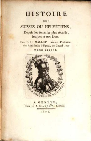 Histoire des Suisses ou Helvétiens : depuis les tems les plus reculés, jusques à nos jours, 2