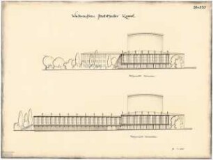 Staatstheater Kassel: Platzansicht Endausbau 1:200