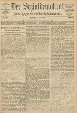 No 38. Donnerstag, 18. September 1885.