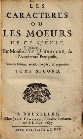 Les Caractères de Théophraste : Traduits Du Grec, 2