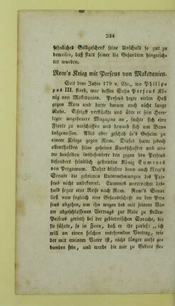 Rom's Krieg mit Perseus von Makedonien