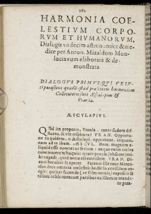 Dialogus Primus - Dialogus Undecimus