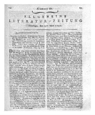 Bechstein, J. J.: Gemeinnützige Naturgeschichte Deutschlands nach allen drey Reichen. Ein Handbuch zur deutlichern und vollständigern Selbstbelehrung besonders für Forstmänner, Jugendlehrer und Oekonomen. Bd. 1. Leipzig: Crusius 1789