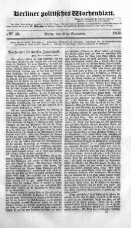 No 39, 27. September 1834