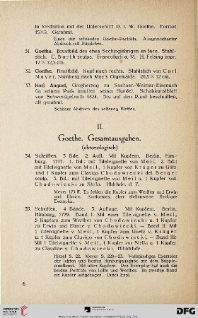 II. Goethe. Gesamtausgaben (Nr.34-56)